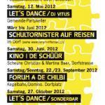 Kulturprogramm Forum Rifferswil 2012